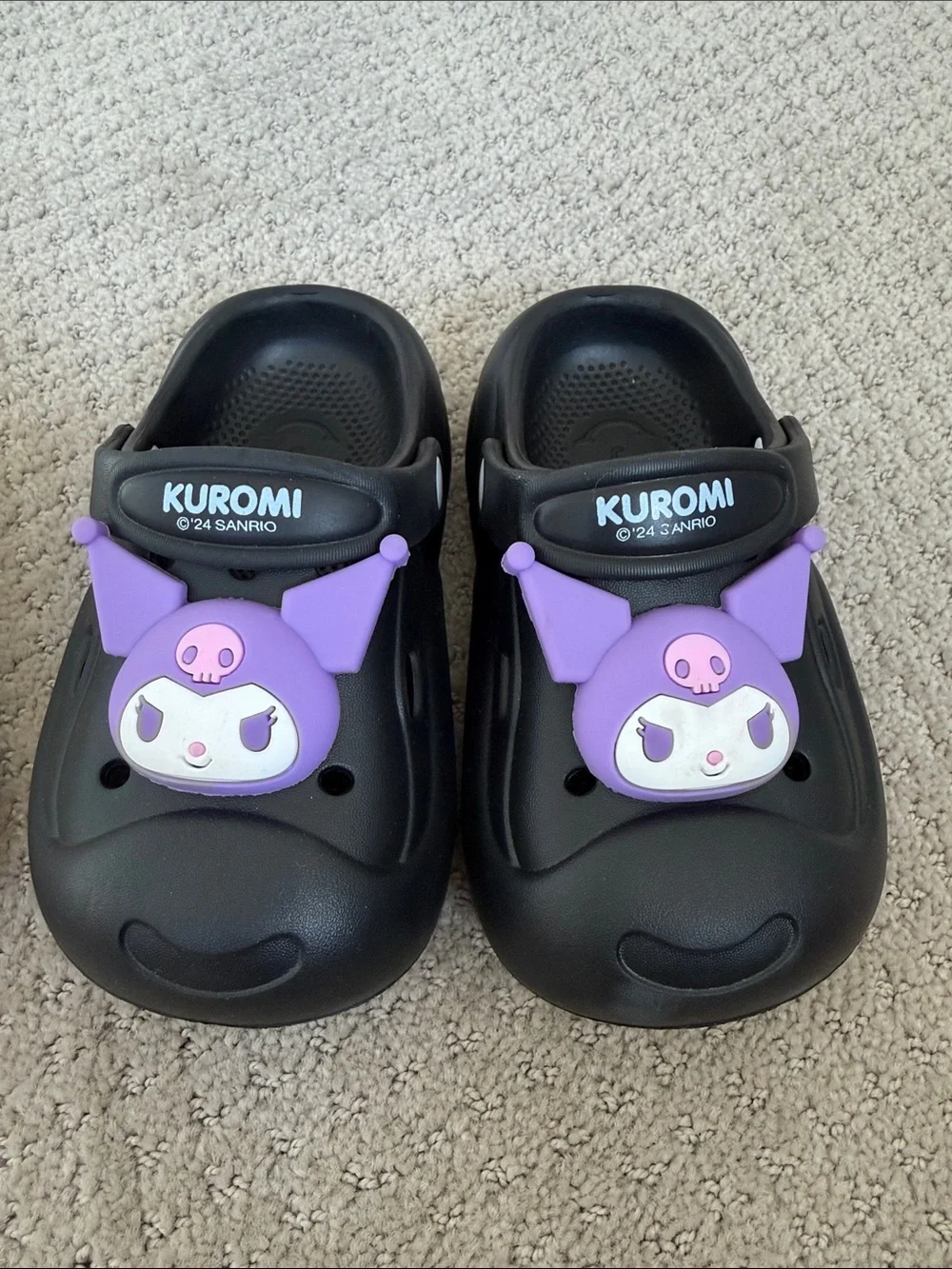 Sanrio Hello Kitty White & Kuromi Black Kids Sandals